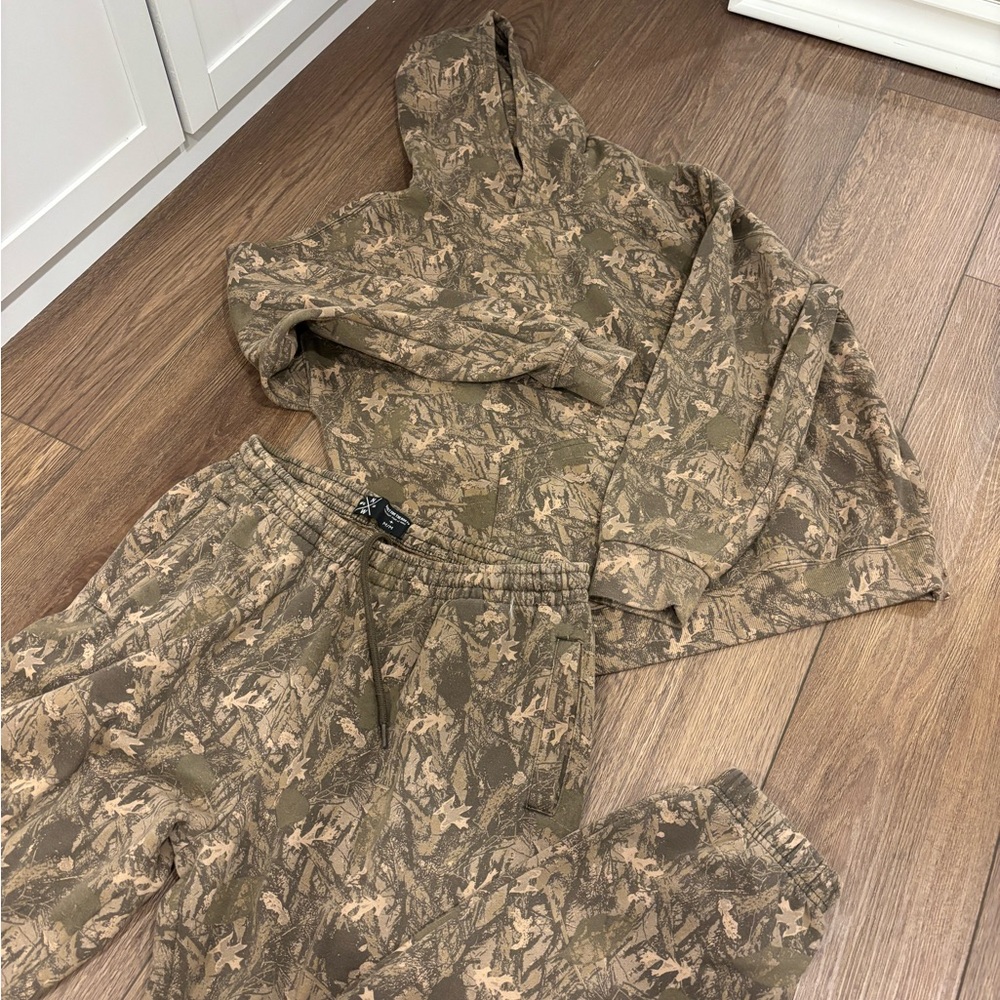 Camouflage Hoodie and Joggers Set
